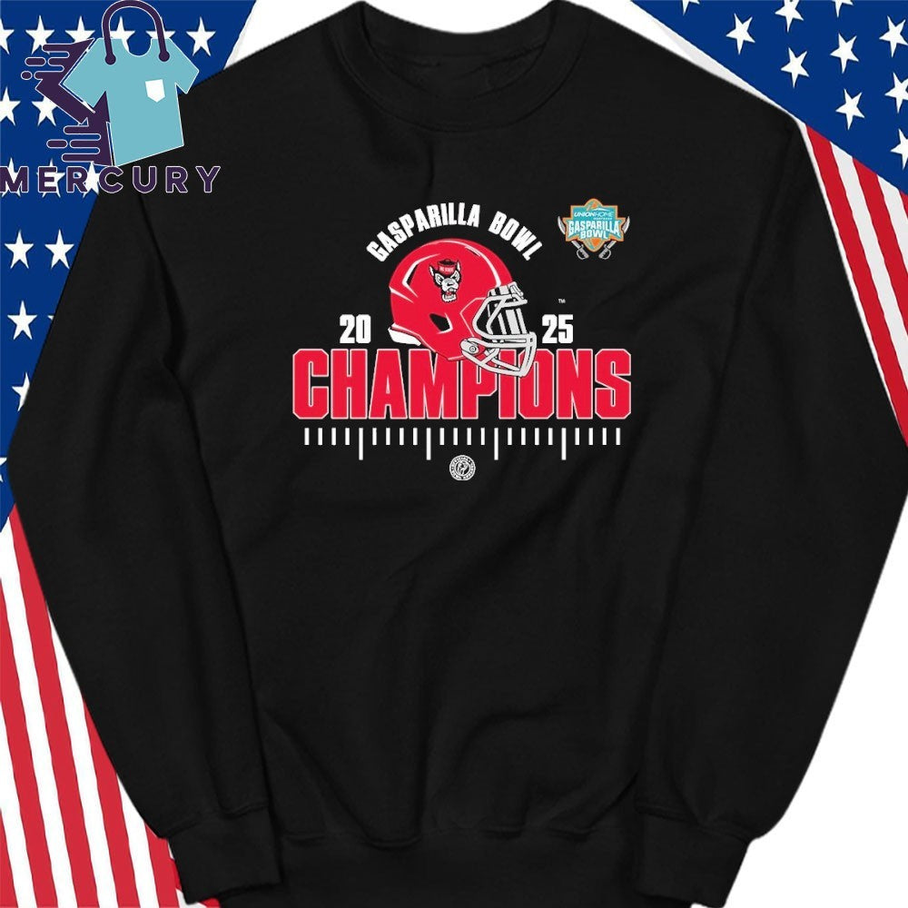 NC State Wolfpack 2025 Union Home Mortgage Gasparilla Bowl Champions NCAA Football Shirt