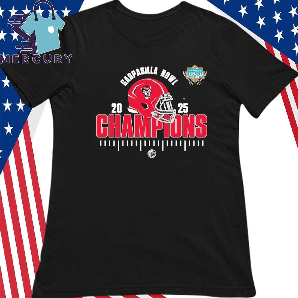 NC State Wolfpack 2025 Union Home Mortgage Gasparilla Bowl Champions NCAA Football Shirt