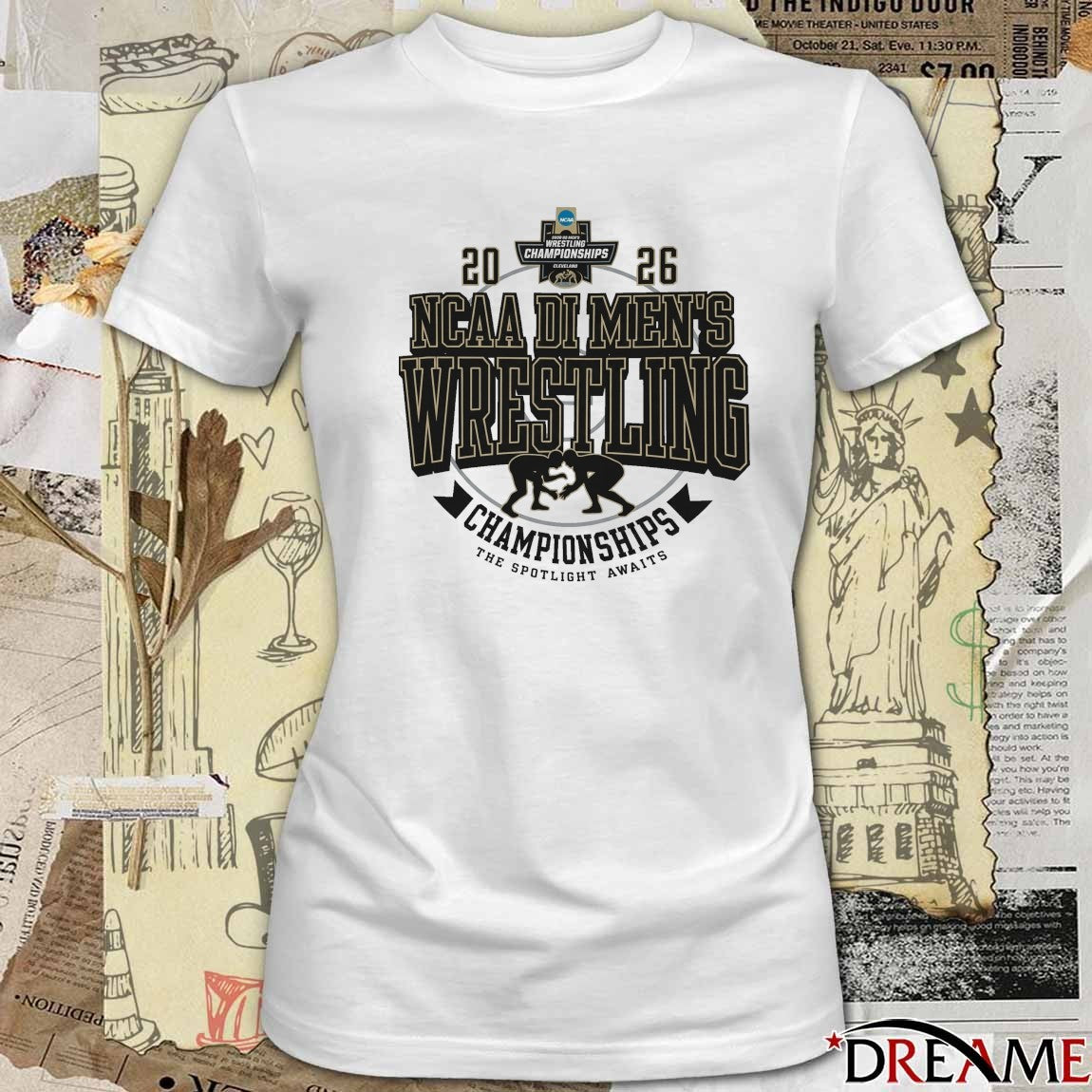 NCAA DI Men’s Wrestling Championships 2026 Cleveland The Spotlight Awaits t-shirt