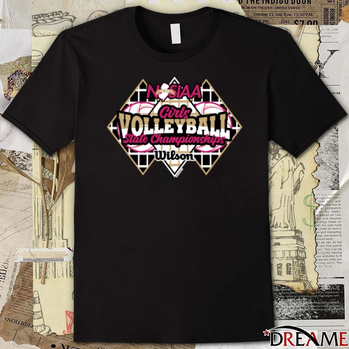 NJSIAA Girls Volleyball State Championship Wilson 2025 Logo t-shirt