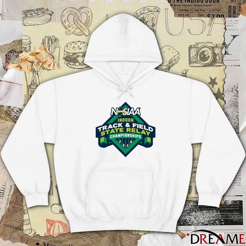 NJSIAA Indoor Track And Field State Relay Championship 2026 Logo t-shirt