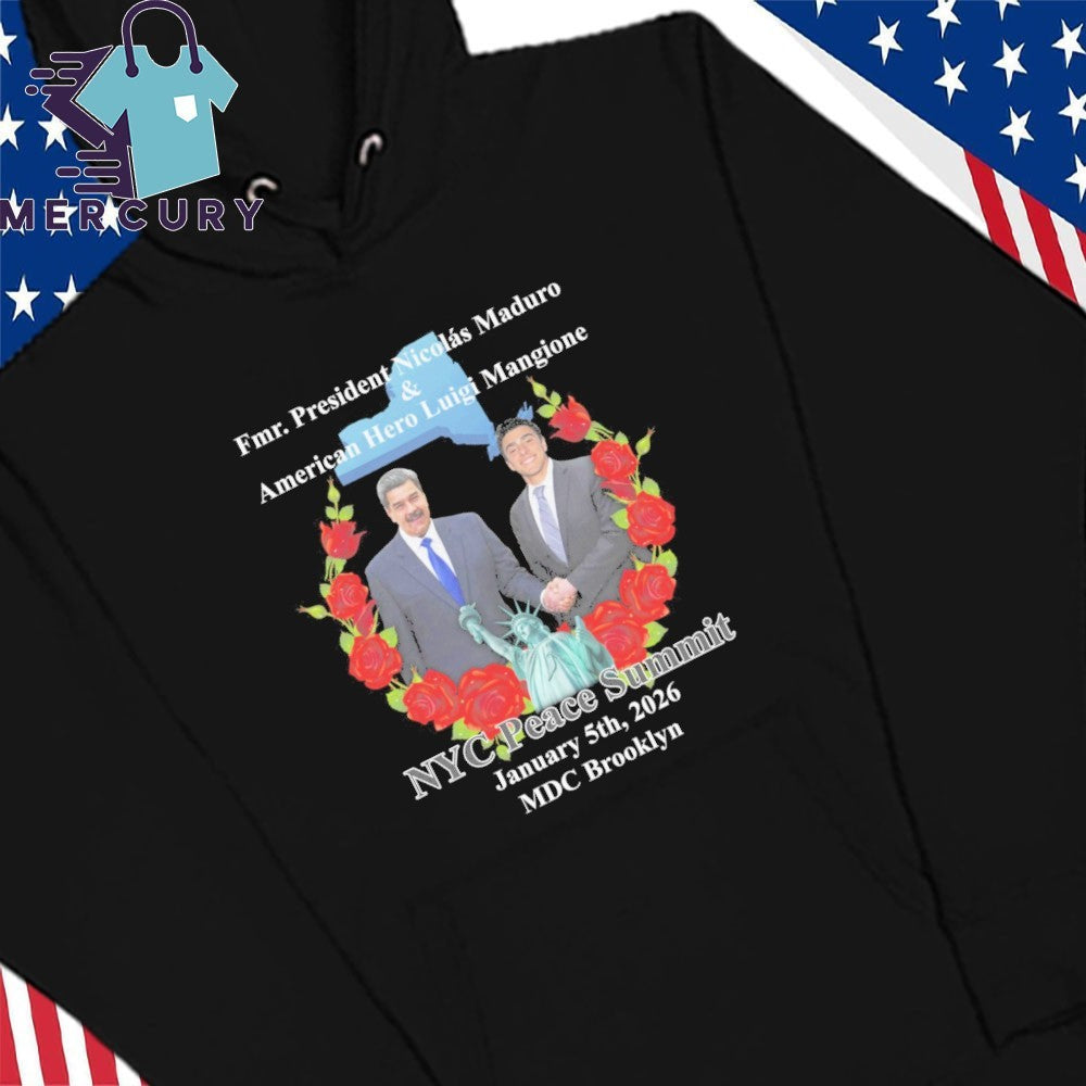 NYC Peace Summit Fmr. President Nicolás Maduro & American Hero Luigi Mangione Shirt