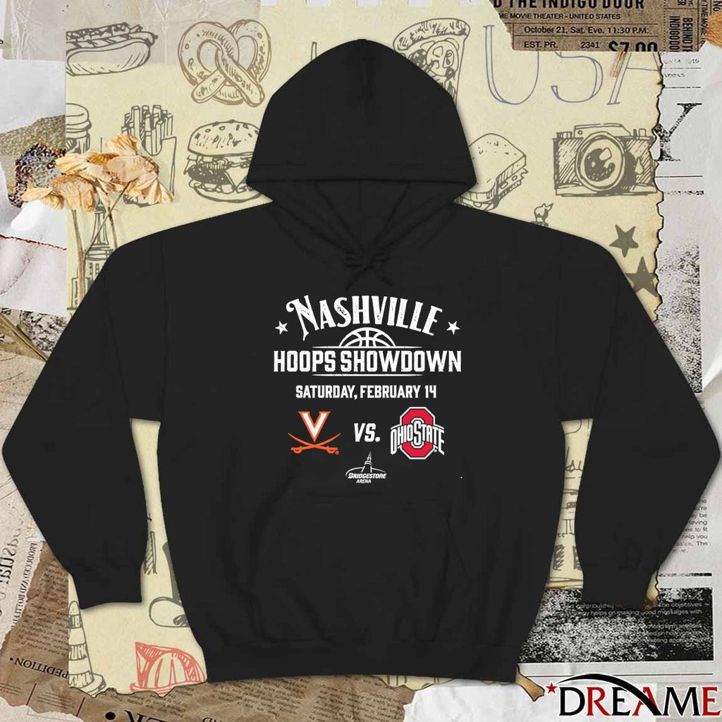 Nashville Hoops Showdown Saturday February 14 2025 Virginia Vs Ohio State t-shirt