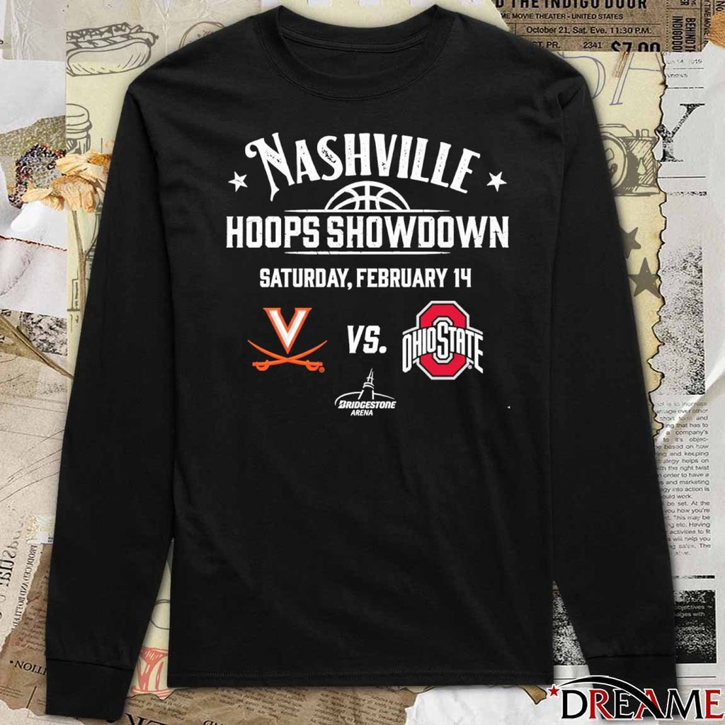 Nashville Hoops Showdown Saturday February 14 2025 Virginia Vs Ohio State t-shirt