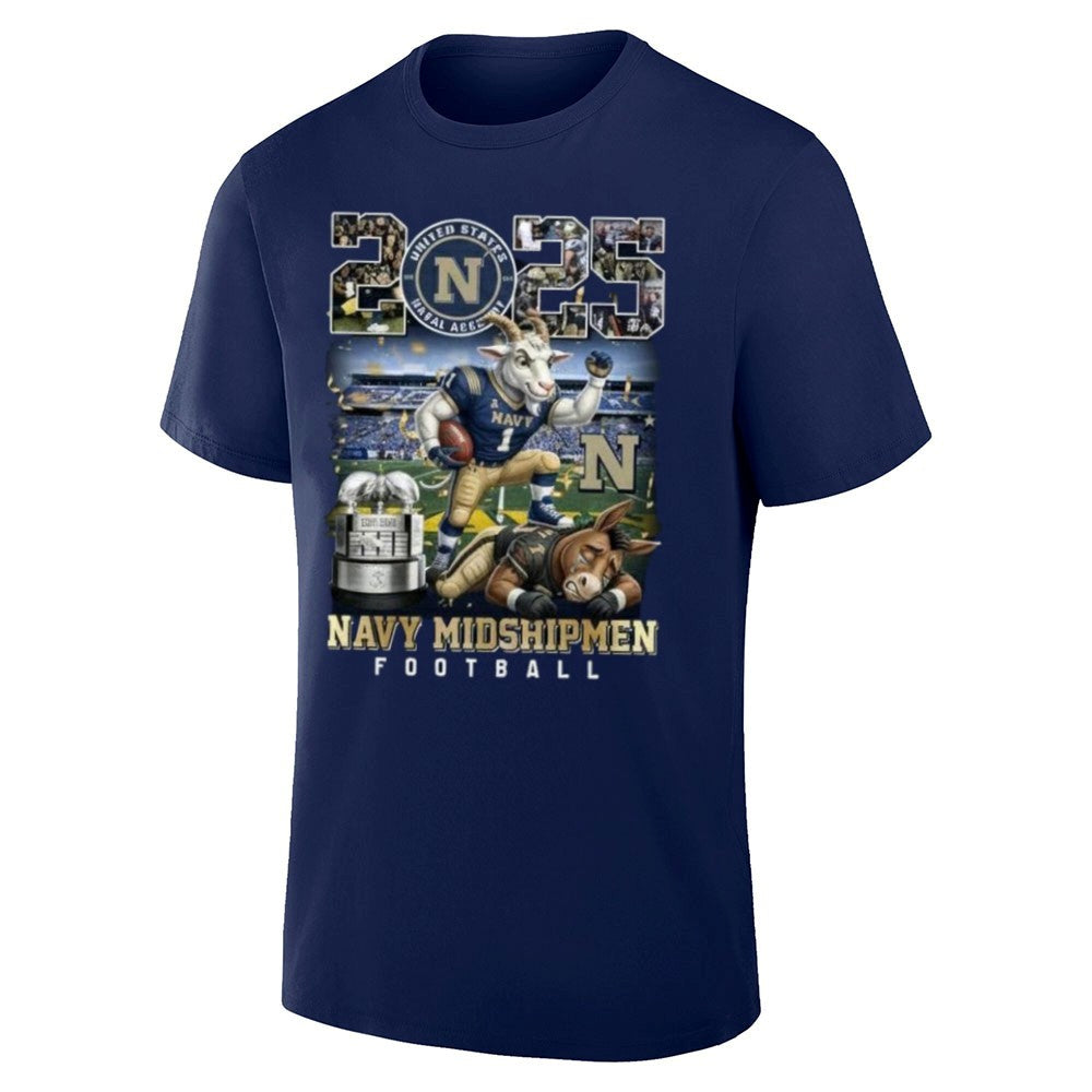 Navy Midshipmen 2025 Commander-In-Chief’s Trophy Champions Mascot Shirt