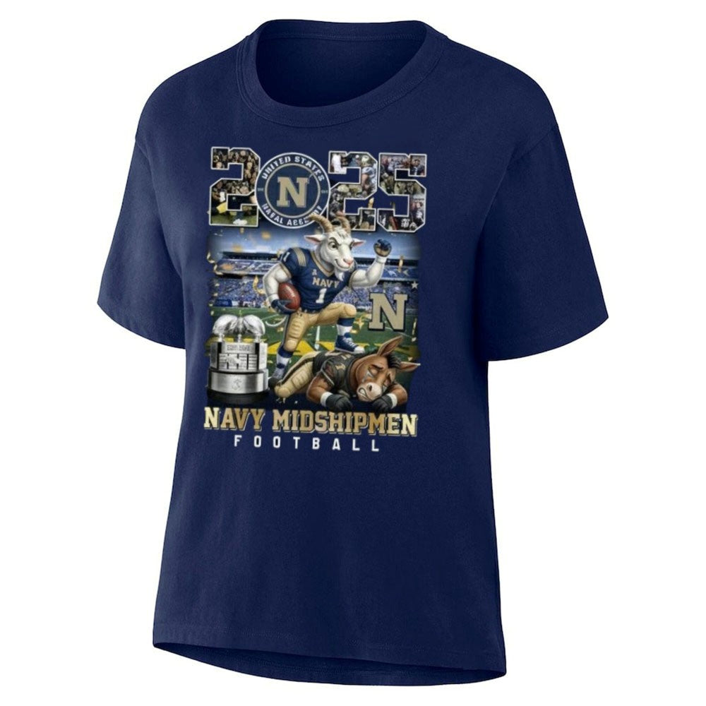 Navy Midshipmen 2025 Commander-In-Chief’s Trophy Champions Mascot Shirt