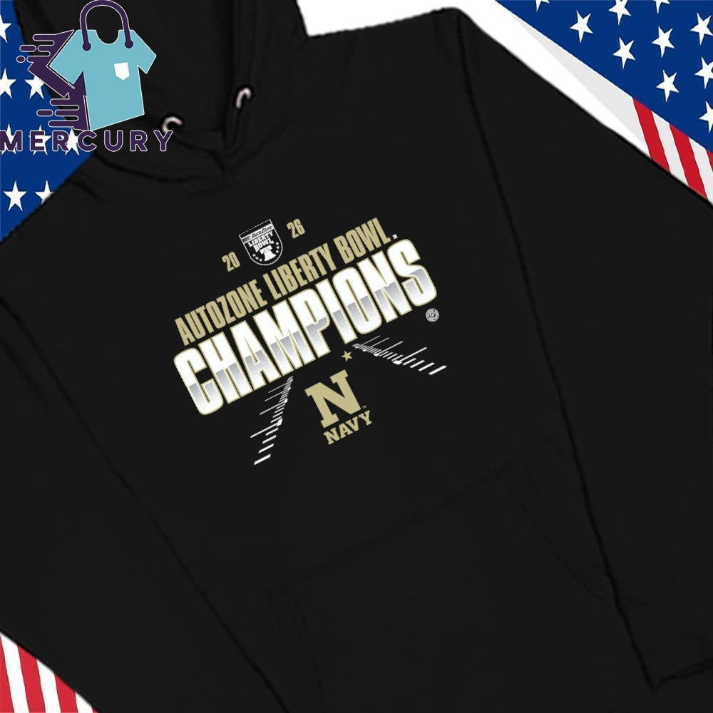 Navy Midshipmen Football 2026 AutoZone Liberty Bowl Champions Shirt