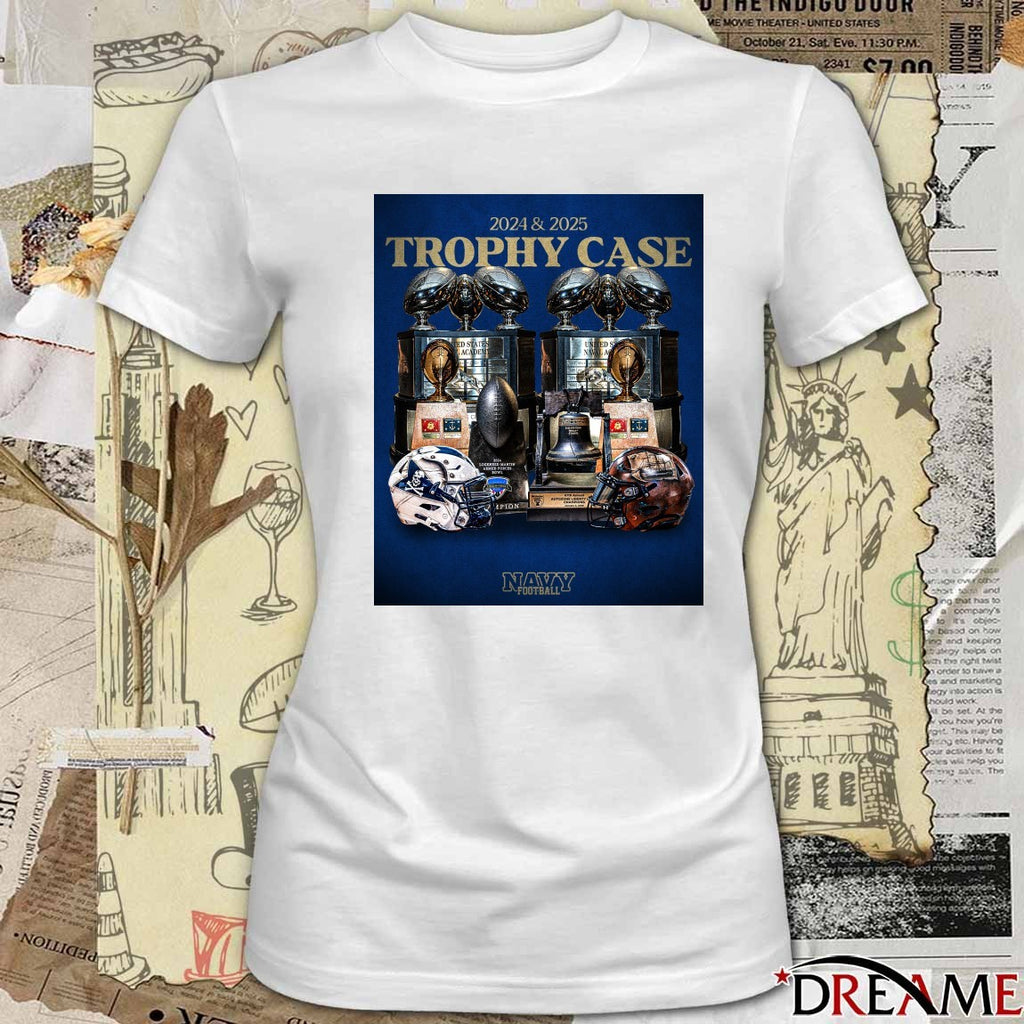 Navy Midshipmen football 2024 – 2025 Trophy Case Poster t-shirt