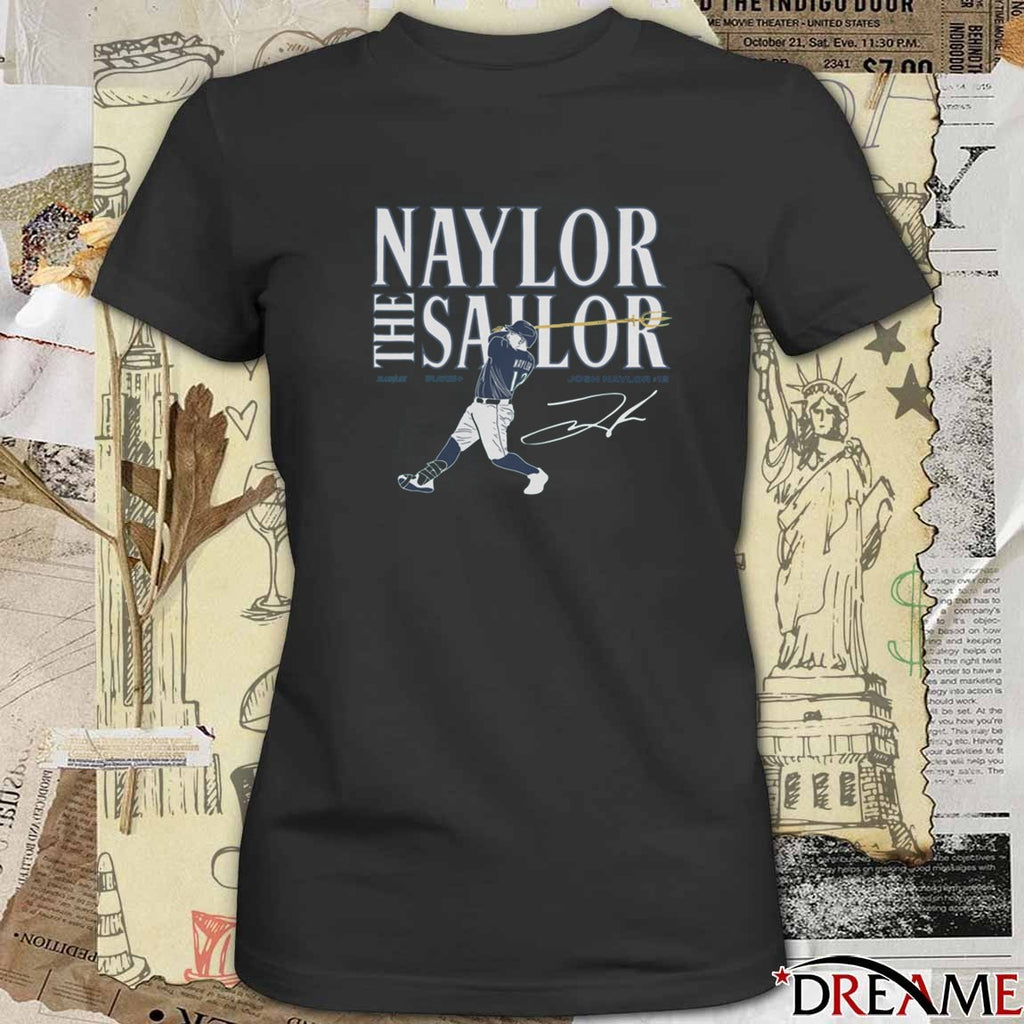 Naylor the Sailor Josh Naylor Seattle Mariners MLB Slash Line Signature t-shirt