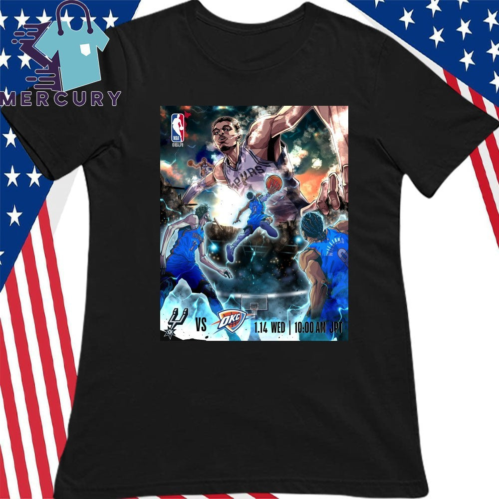 Nba San Antonio Spurs Vs Oklahoma City Thunder 2026 Poster Shirt