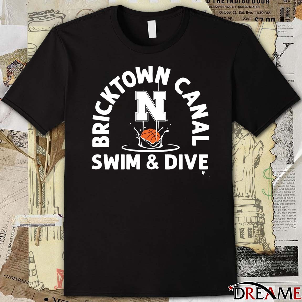 Nebraska Cornhuskers Basketball Bricktown Canal Swim And Dive NCAA Tournament Fan t-shirt