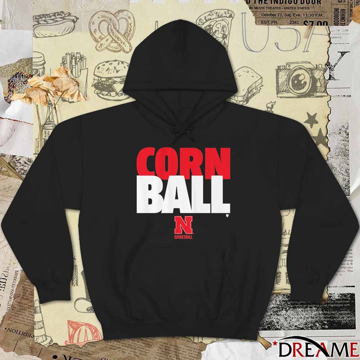 Nebraska Cornhuskers Basketball Corn Ball 2026 NCAA March Madness Sweet 16 First Time Program History Men’s Basketball t-shirt t-shirt
