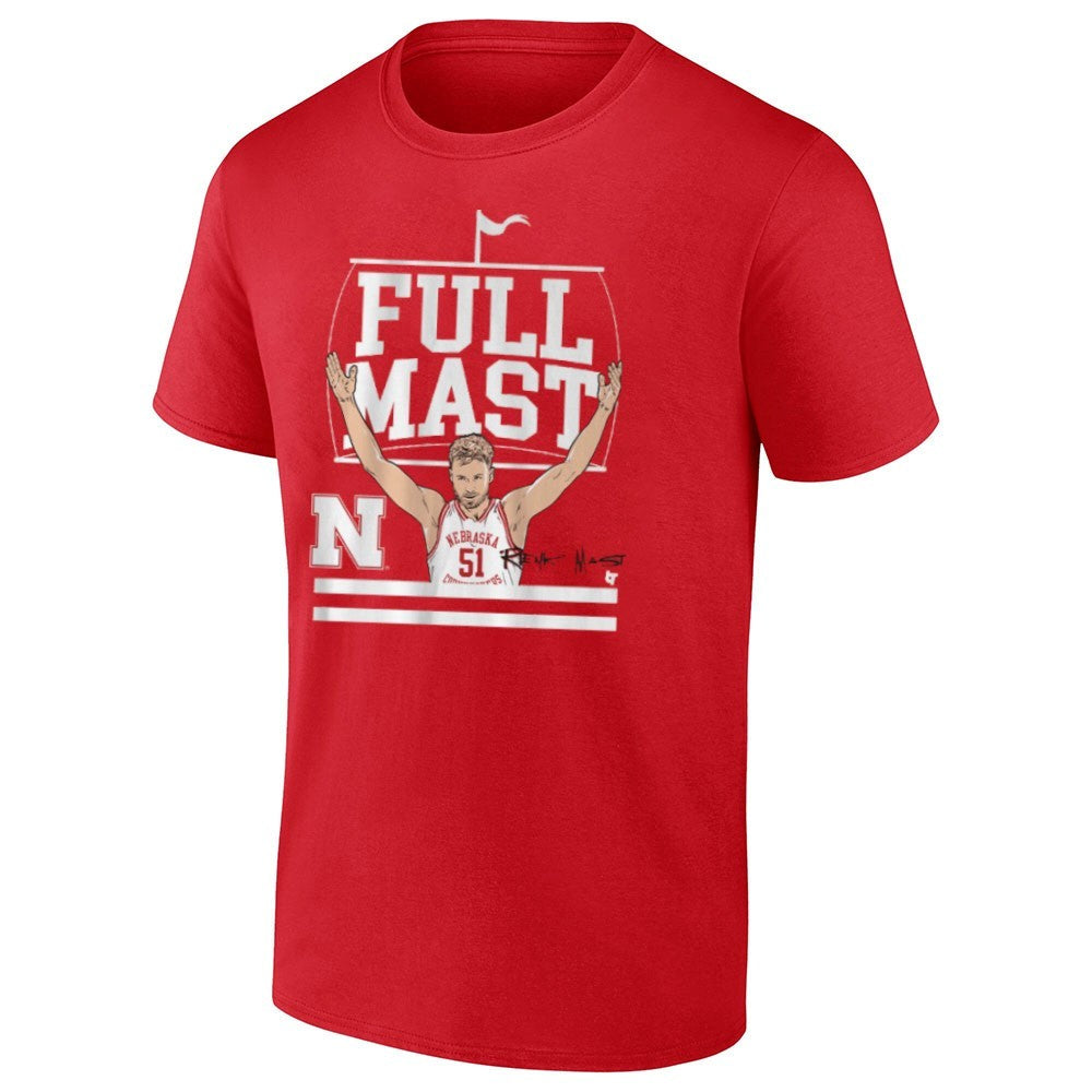 Nebraska Cornhuskers Basketball Rienk Mast Full Mast Shirt