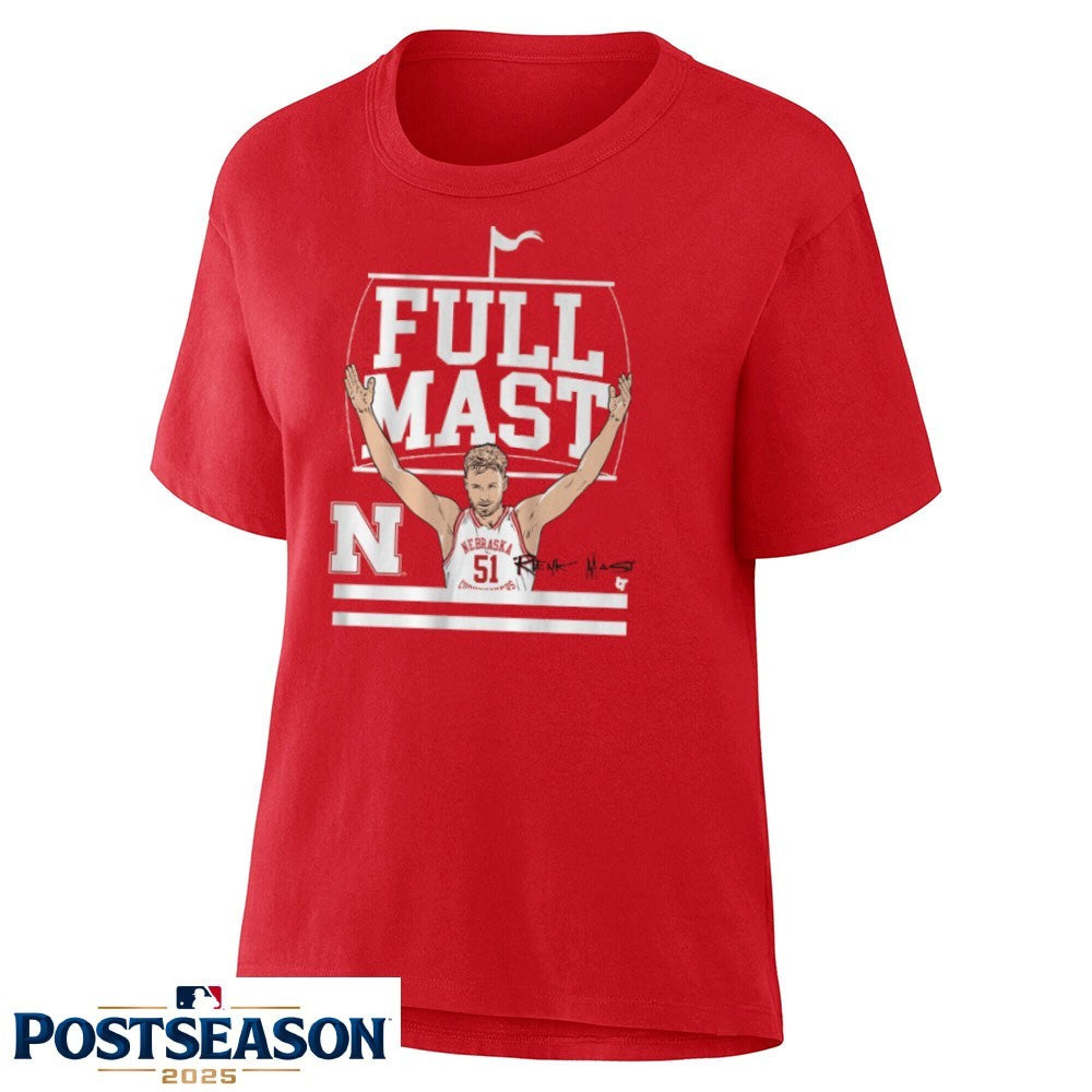 Nebraska Cornhuskers Basketball Rienk Mast Full Mast Shirt