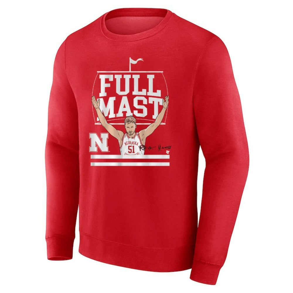 Nebraska Cornhuskers Basketball Rienk Mast Full Mast Shirt