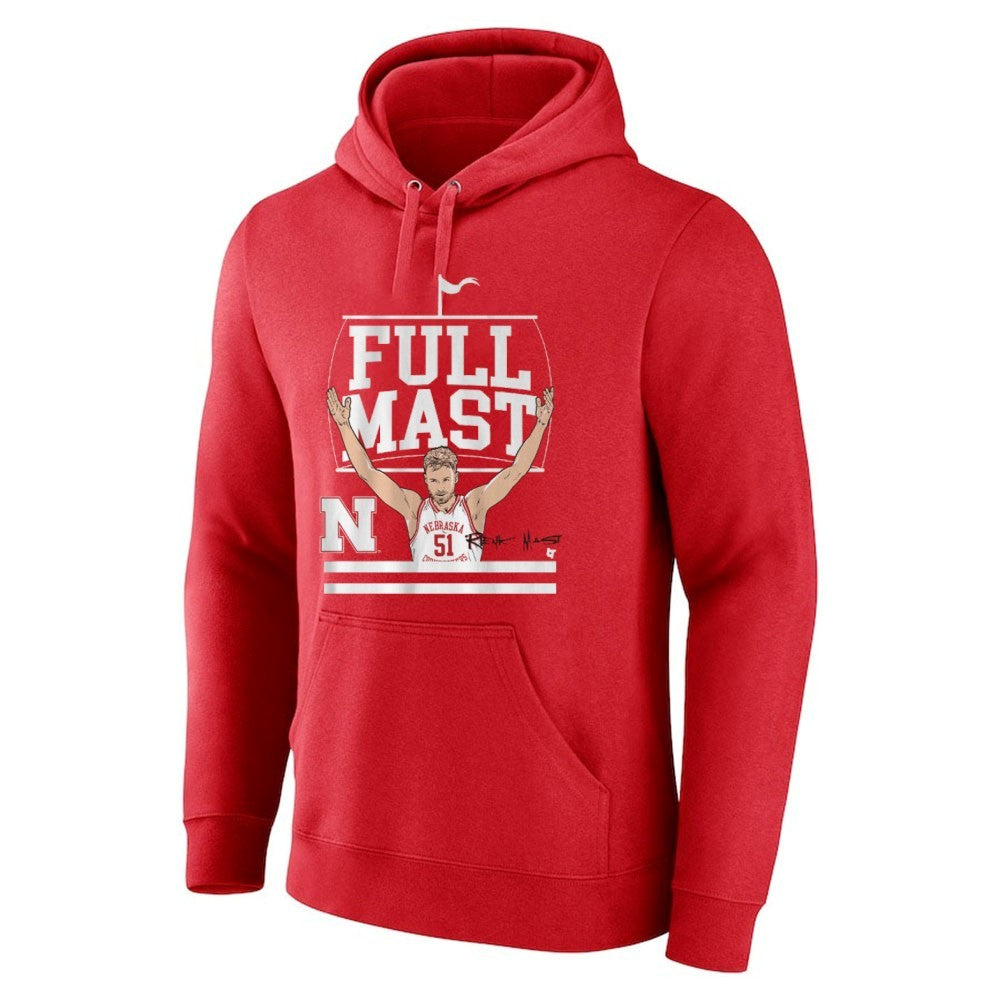 Nebraska Cornhuskers Basketball Rienk Mast Full Mast Shirt