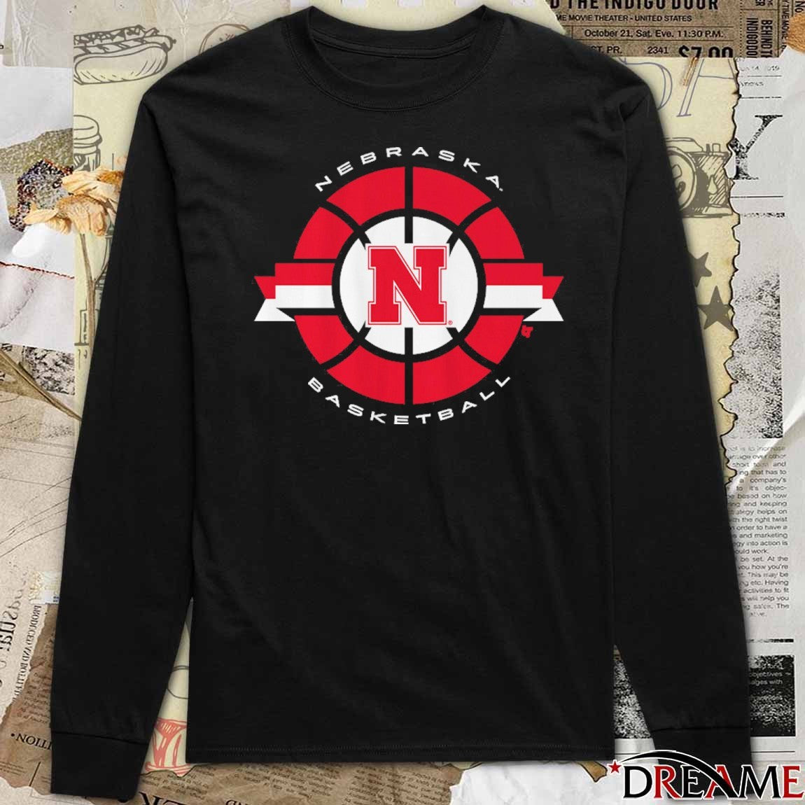 Nebraska Huskers Basketball Classic Circle t-shirt