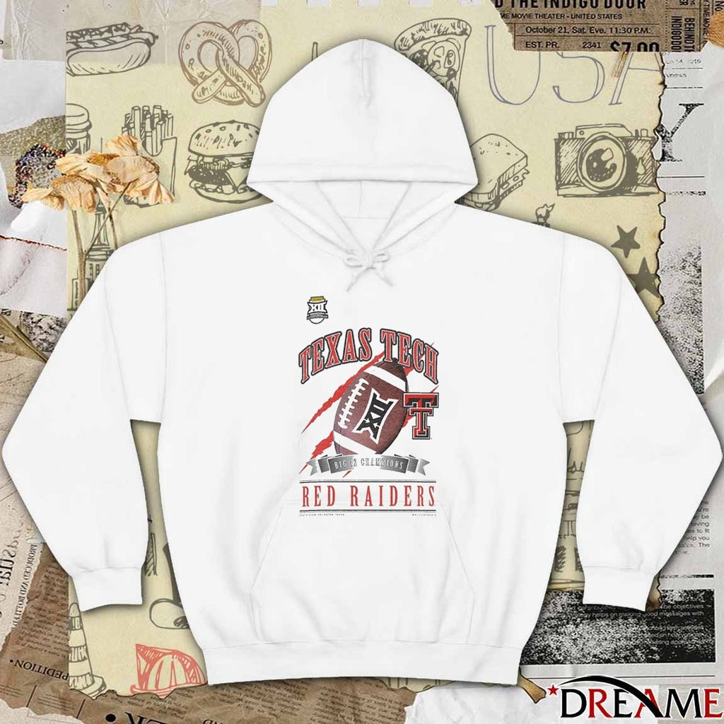 New Era Texas Tech Red Raiders NCAA 2025 Big 12 Football Champions AT&T Stadium Arlington TX Locker Room t-shirt