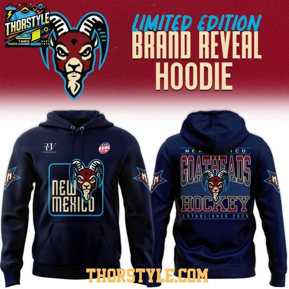 New Mexico Goatheads Brand Reveal 2025-2026 Hoodie Shirt