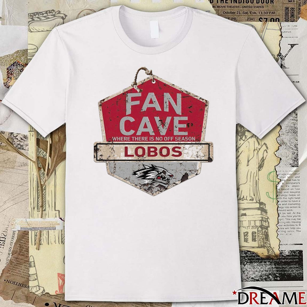 New Mexico Lobos Fan Cave Where There Is No Off Season t-shirt