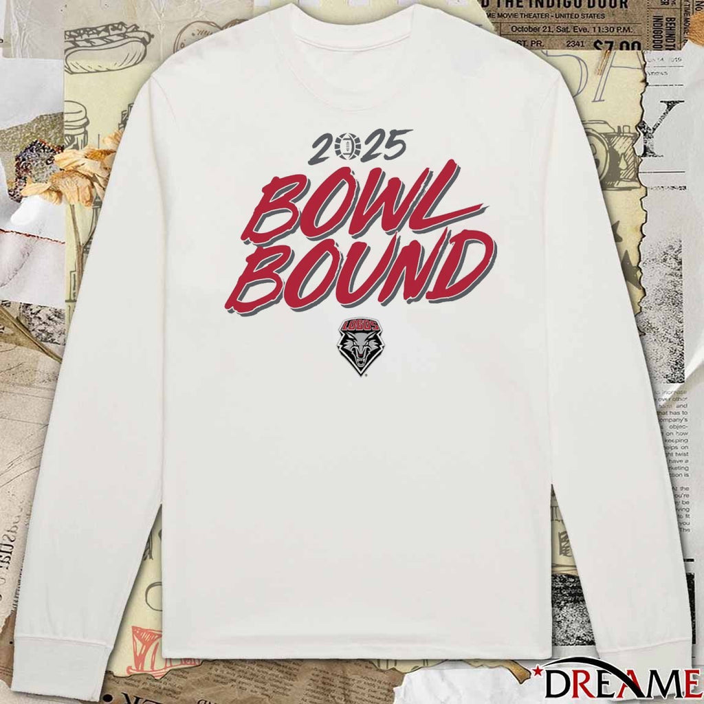 New Mexico Lobos Football NCAA 2025 Bowl Bound t-shirt