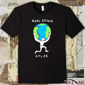 New Real Estate Atlas Planet Earth Graphic t-shirt