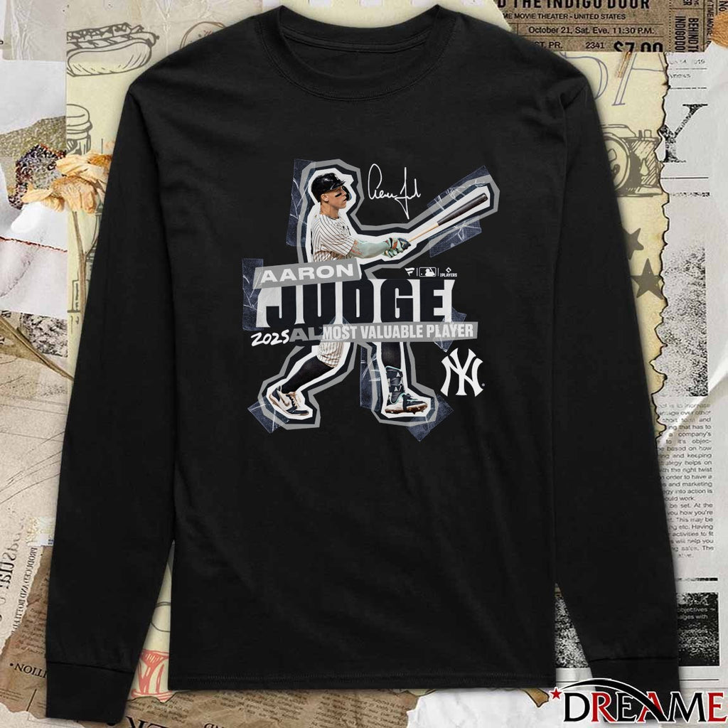 New York Yankees Aaron Judge 2025 National League Most Valuable Player Signature t-shirt