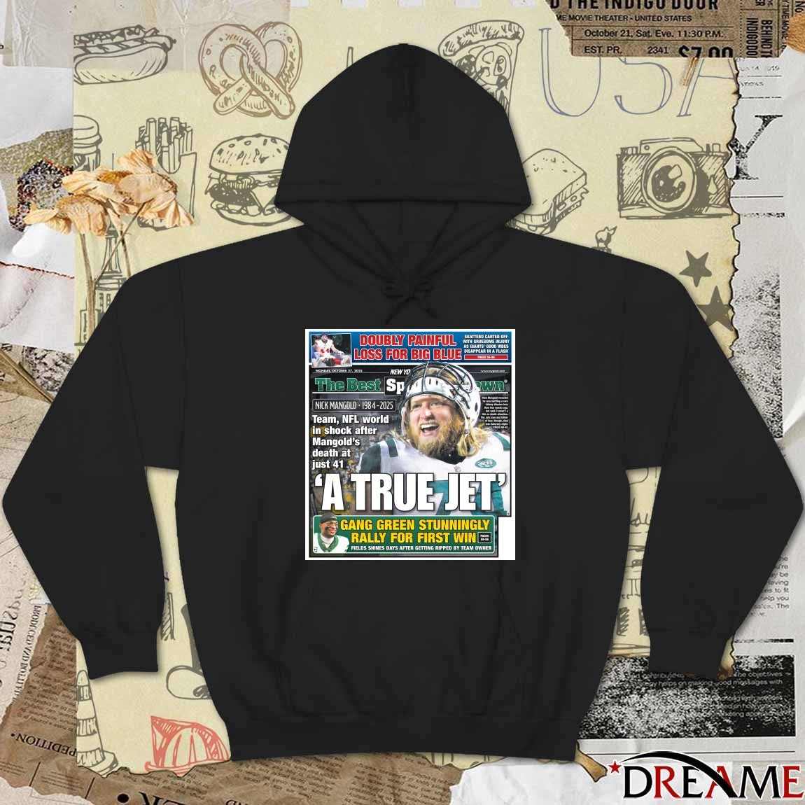 Nick Mangold Doubly Painful Loss For Big Blue A True Jet Gang Green Stunningly Rally For First Win 2025 Poster t-shirt
