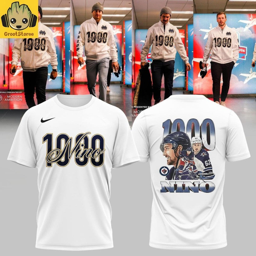 Nino Niederreiter 1000 Games Two Sided Shirt