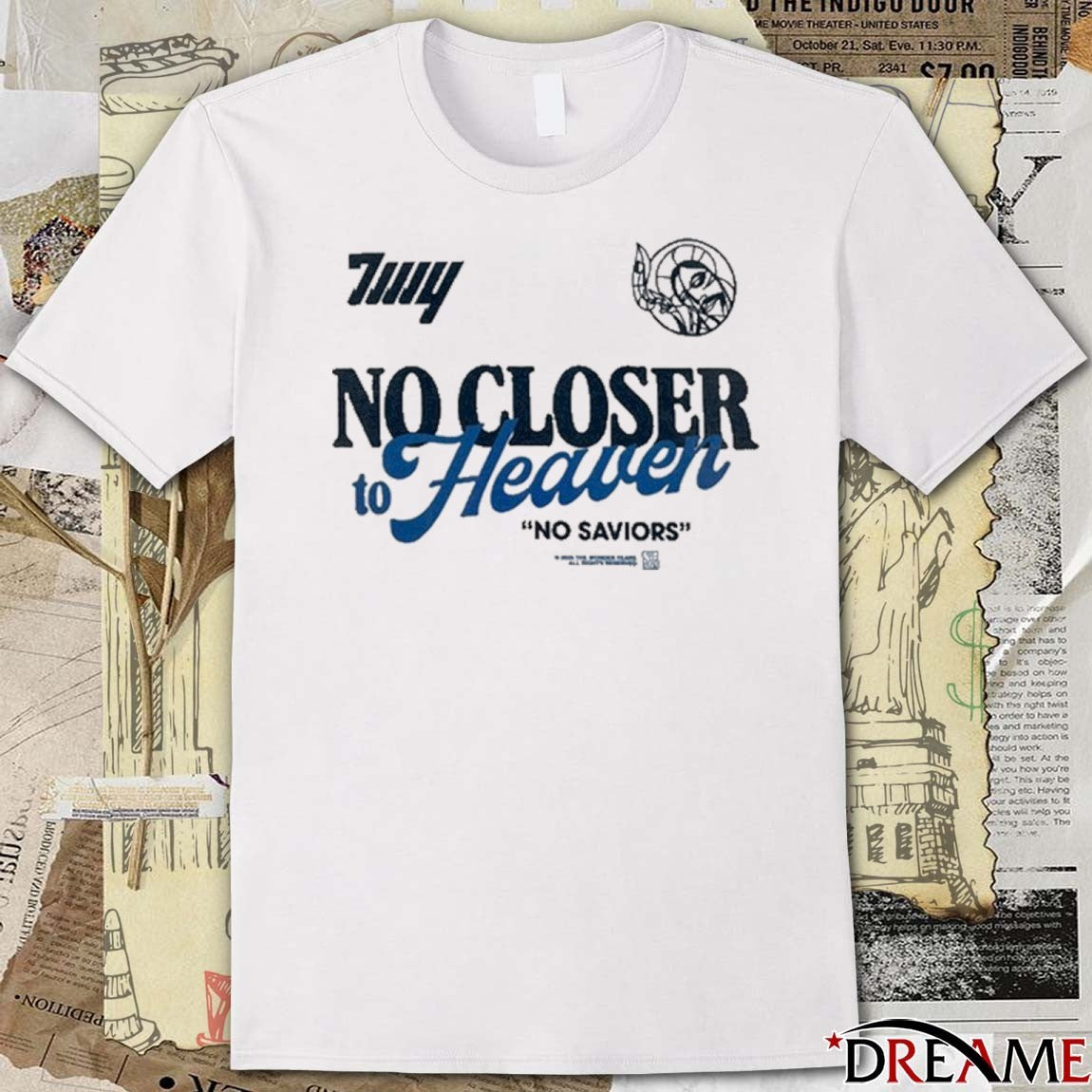 No Closer To Heaven The Wonder Years No Saviors 2025 t-shirt