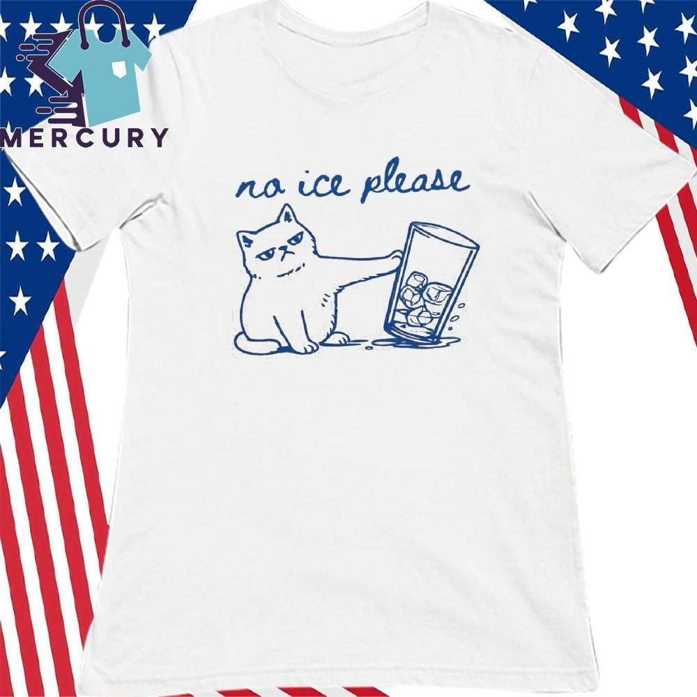 No ICE Cat Graphic T-Shirt Pro Immigration Social Justice Tee Feminist Activist Apparel