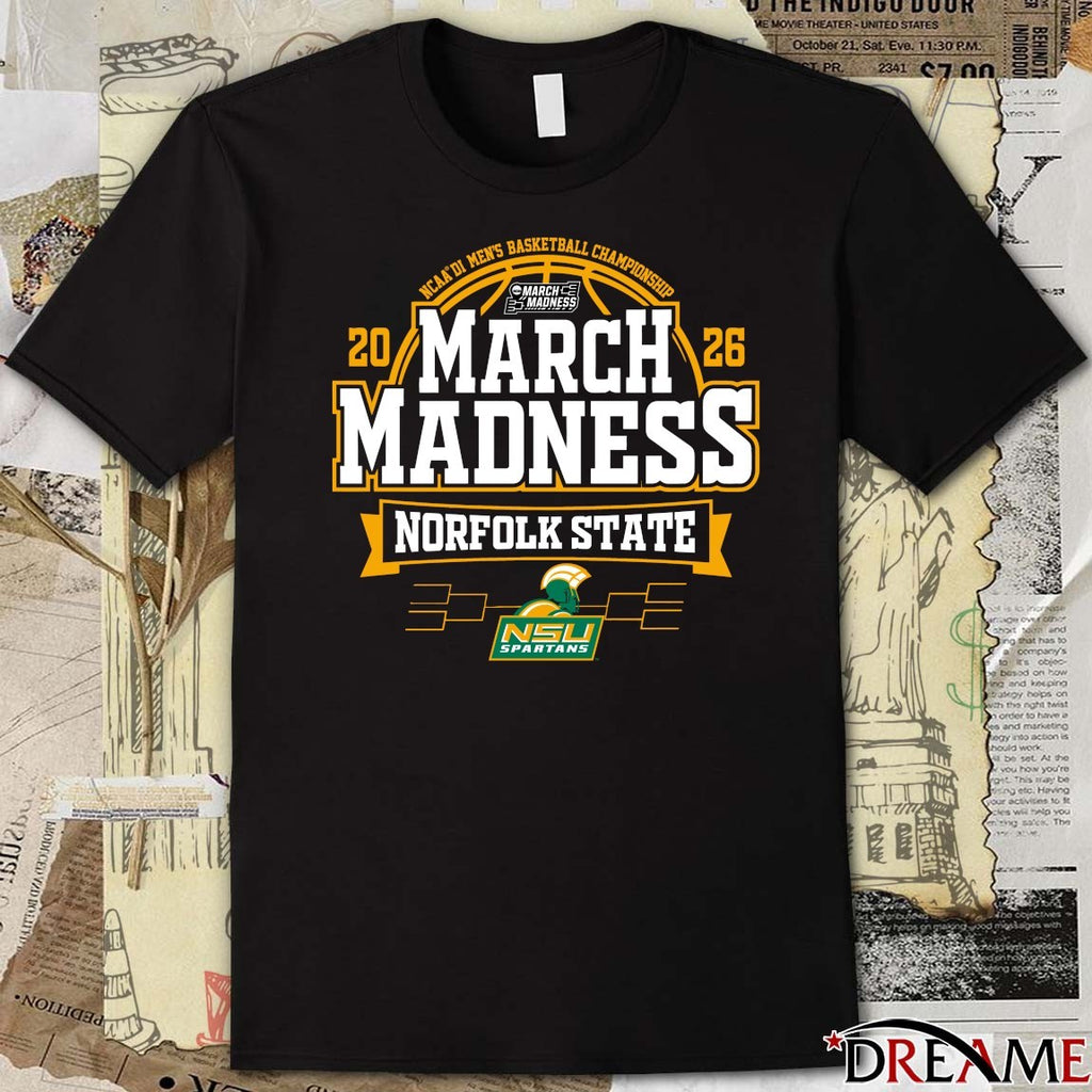 Norfolk State Spartans 2026 NCAA DI Men’s Basketball Championship March Madness Bound t-shirt
