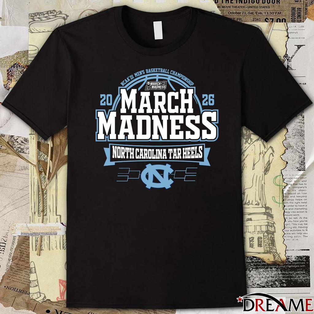 North Carolina Tar Heels 2026 NCAA DI Men’s Basketball Championship March Madness t-shirt