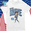 North Carolina Tar Heels Drake Maye Pro Caricature Shirt