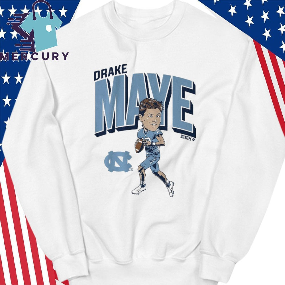 North Carolina Tar Heels Drake Maye Pro Caricature Shirt