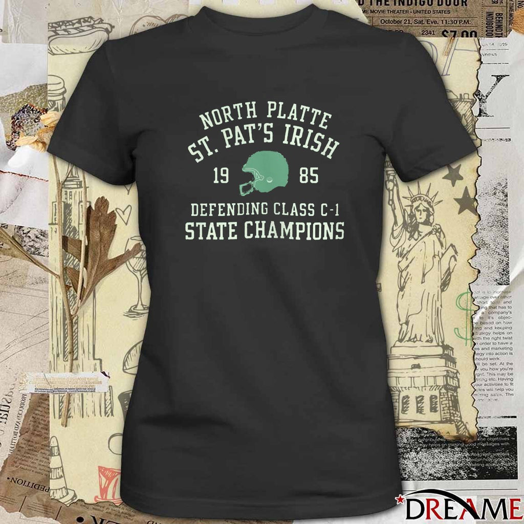 North Platte St Pat’s Irish Defending Class C-1 State Champions 1985 t-shirt