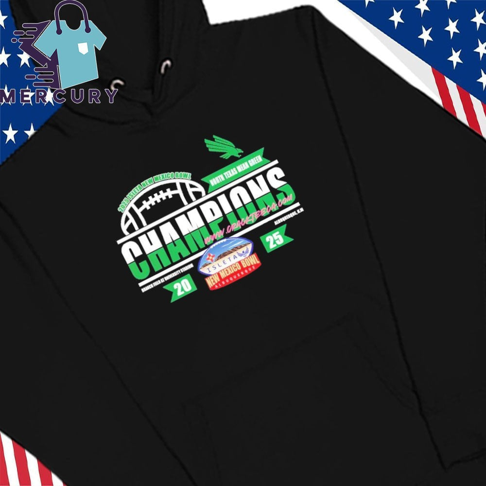 North Texas Mean Green 2025 Isleta New Mexico Bowl Champions At University Stadium On December 27 Locker Room Shirt