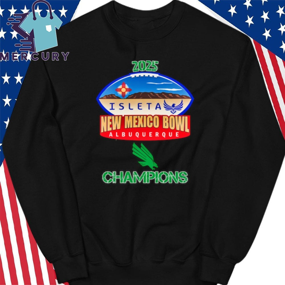 North Texas Mean Green 2025 New Mexico Bowl Champions Logo Shirt