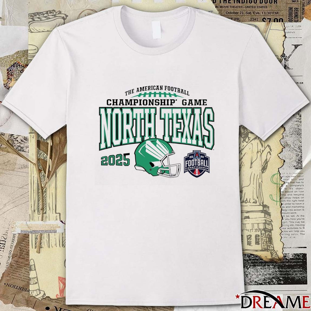 North Texas Mean Green The American Football Championship Game 2025 t-shirt