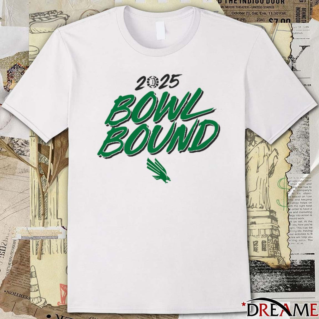North Texas Mean Green football NCAA 2025 Bowl Bound Season t-shirt