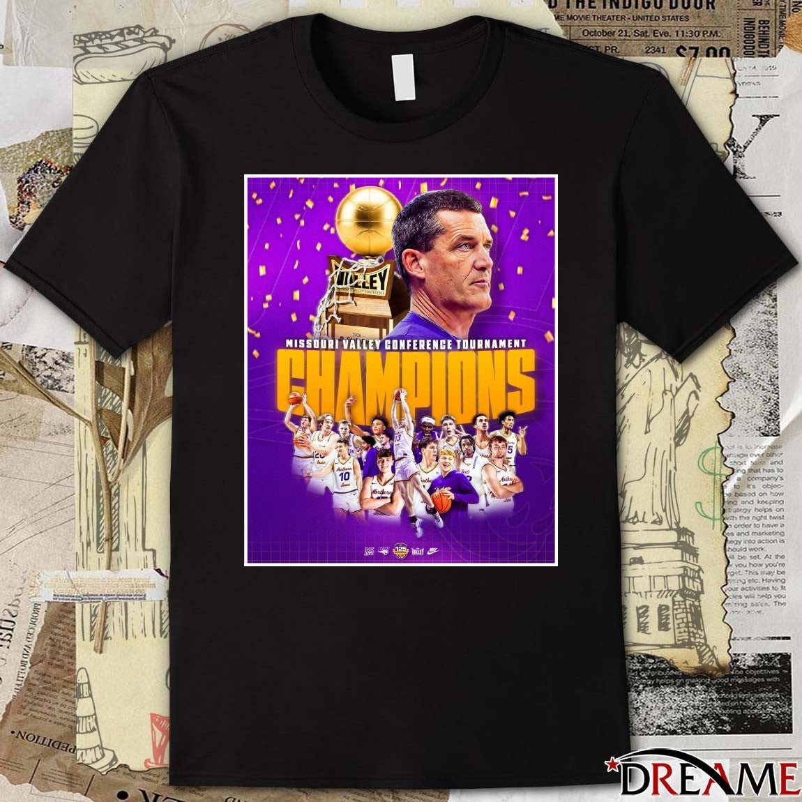 Northern Iowa Panthers MBB 2026 Missouri Valley Conference Tournament champions Poster t-shirt