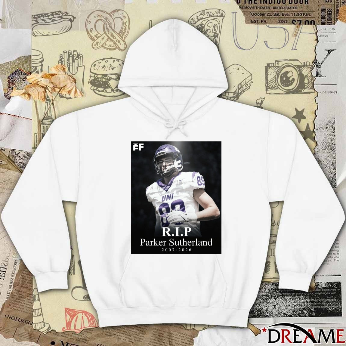 Northern Iowa TE R.I.P Parker Sutherland 2007-2026 t-shirt