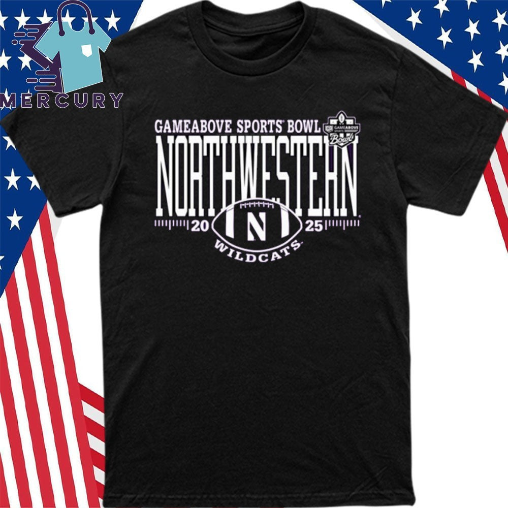 Northwestern Wildcats 2025 GameAbove Sports Bowl Bound Shirt