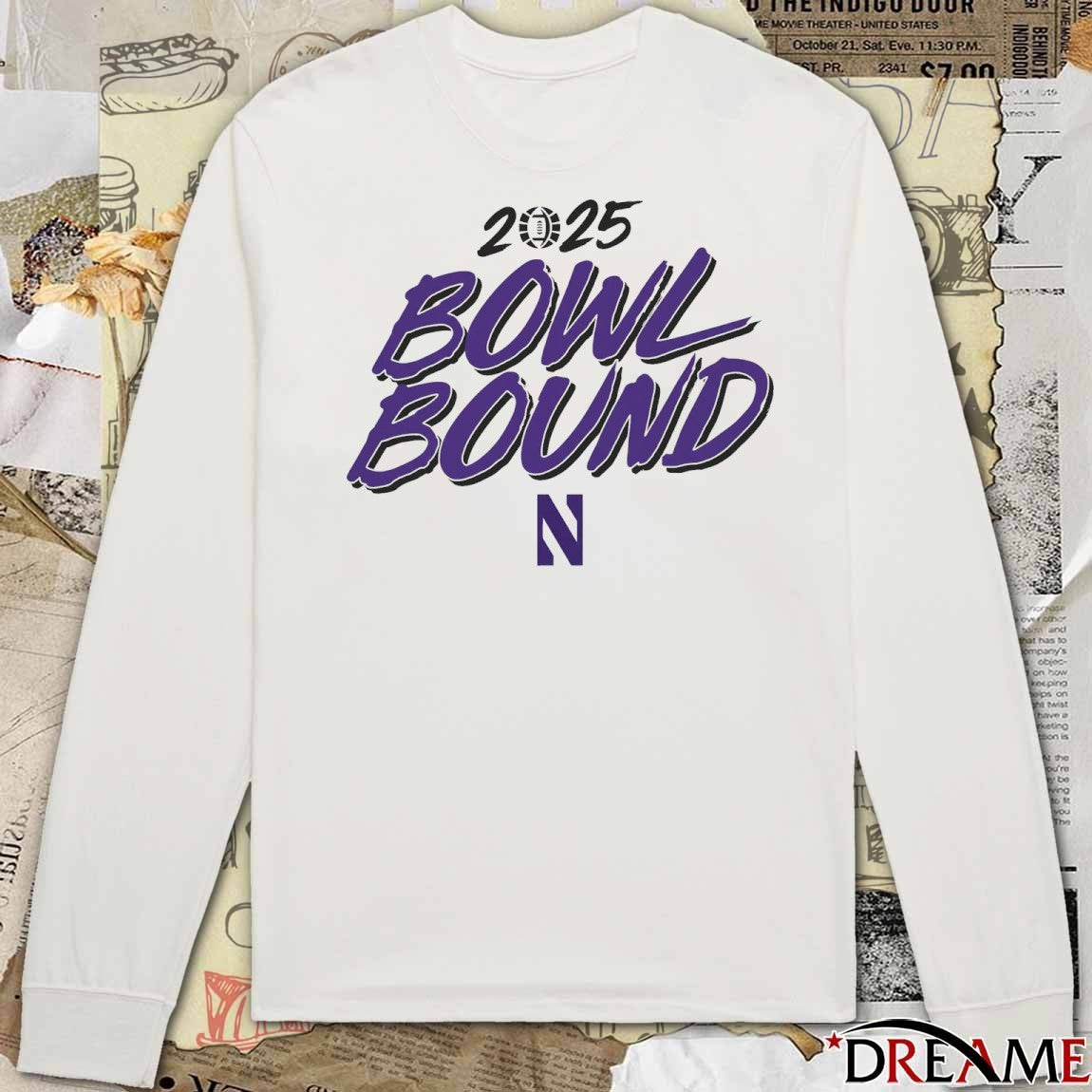Northwestern Wildcats Football NCAA 2025 Bowl Bound t-shirt