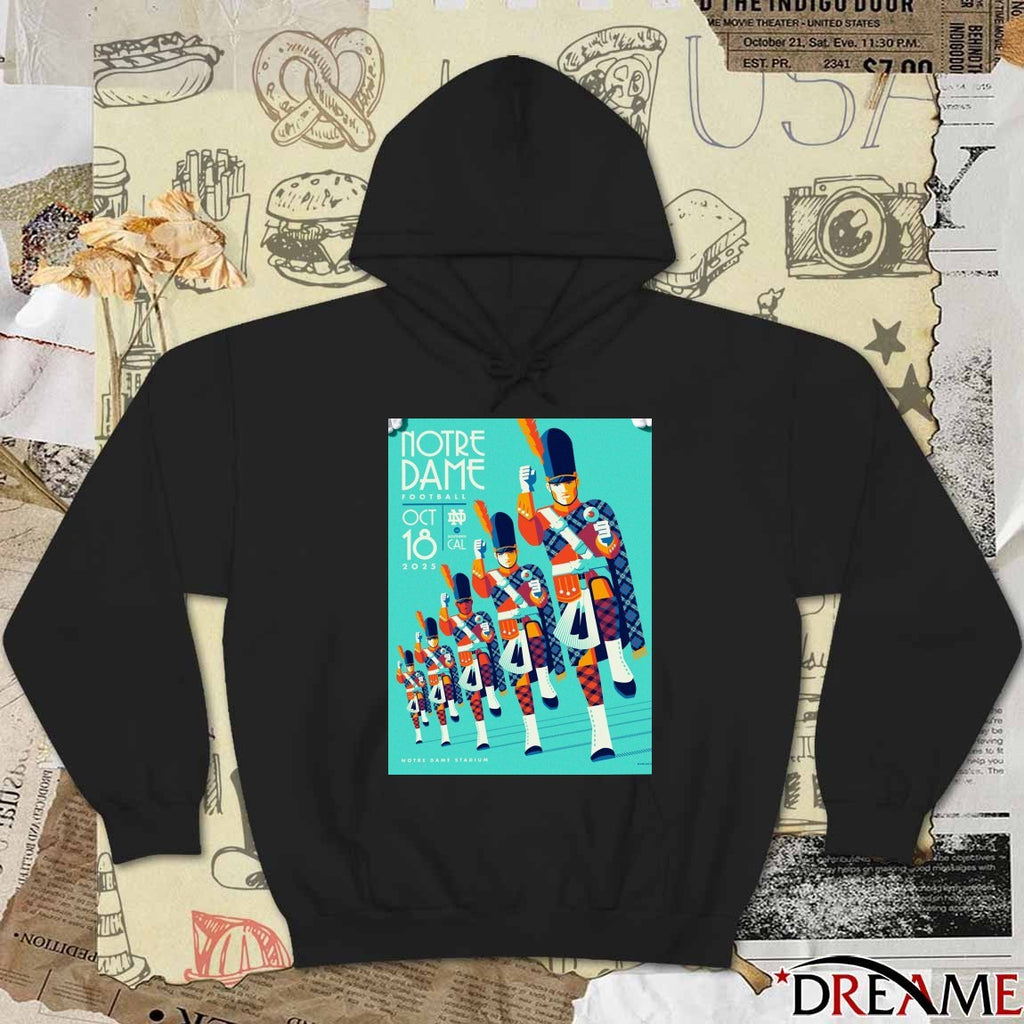 Notre Dame Fighting Irish Football October 18 2025 Notre Dame Stadium Poster t-shirt