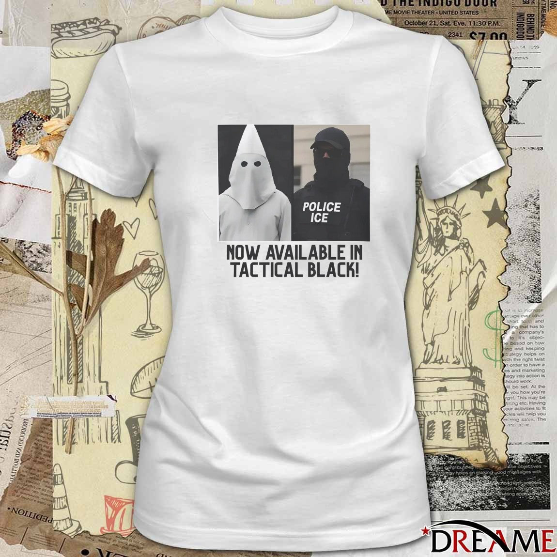 Now Available In Tactical Black Police ICE t-shirt