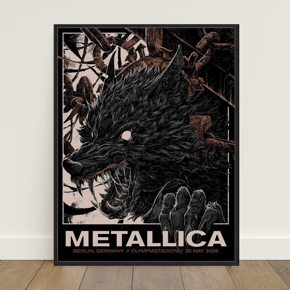 Official Metallica Berlin Olympiastadion Poster Shirt 2026 Collin Estrada Pop-Up