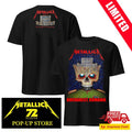 Official Metallica M72 Bucharest Romania 2026 Two Sides Tee – Cyber Skull Art by Matei Apostolescu