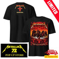 Official Metallica M72 Bucharest Romania May 13 2026 Two-Sided Tee – Maxx242 Four Horsemen Venue Merch