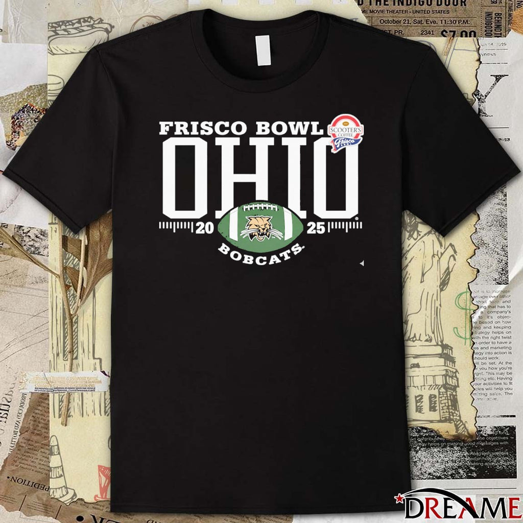 Ohio Bobcats 2025 Scooter’s Coffee Frisco Bowl t-shirt